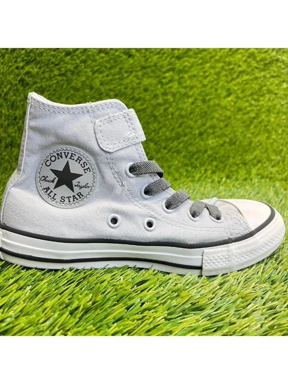 Converse Chuck Taylor All Star‎ High Boys Size 12C Gray Athletic Shoes Sneakers